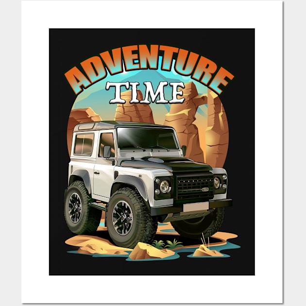 Adventure Time offroad Wall Art by Aiqkids Design